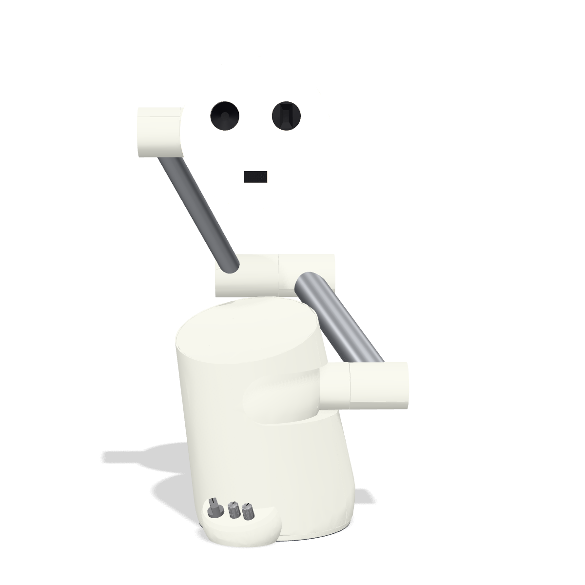 Tangi awake, its face lit and turned toward you